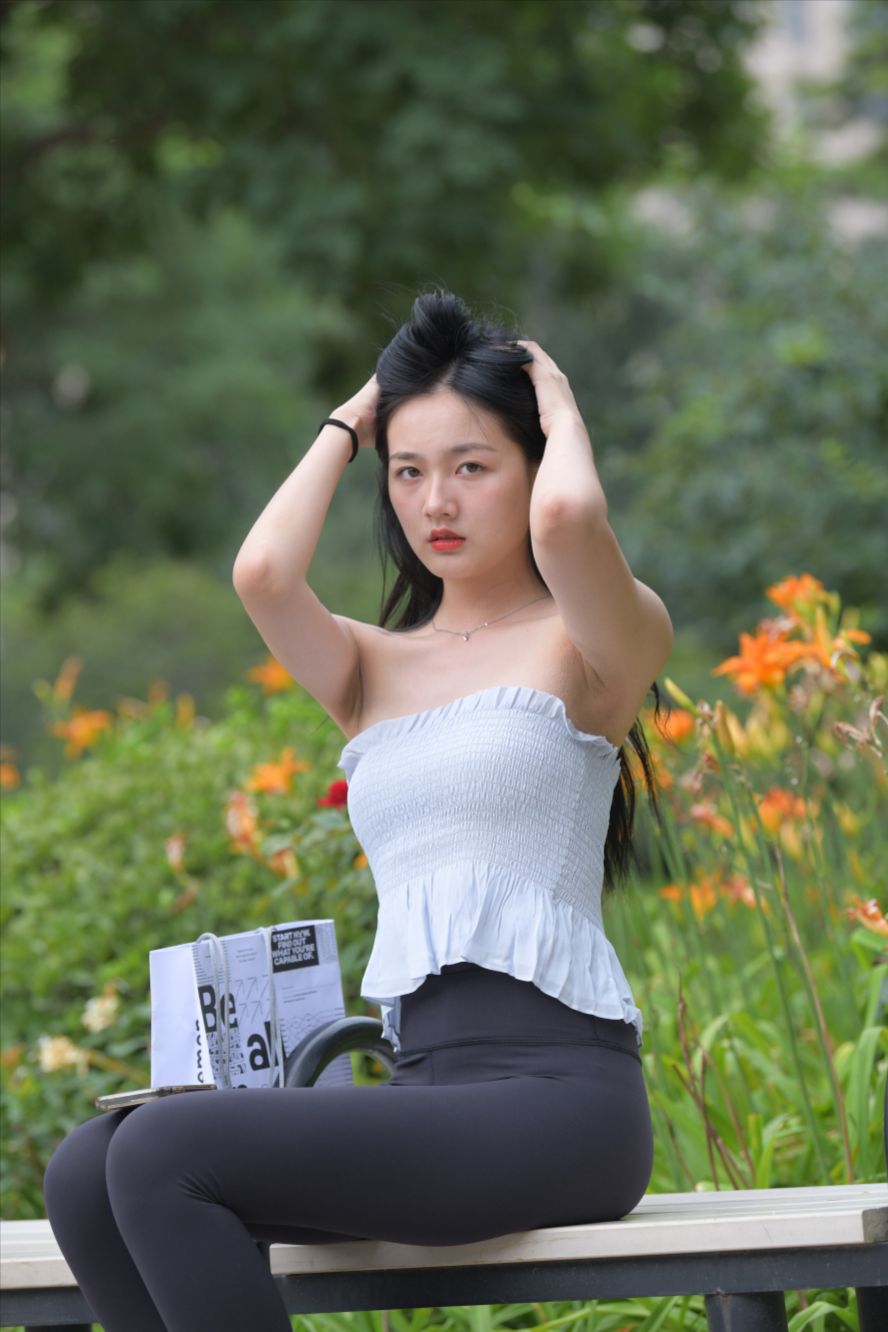 图片[7]-黑色瑜伽裤(套图+视频)-街拍图满多